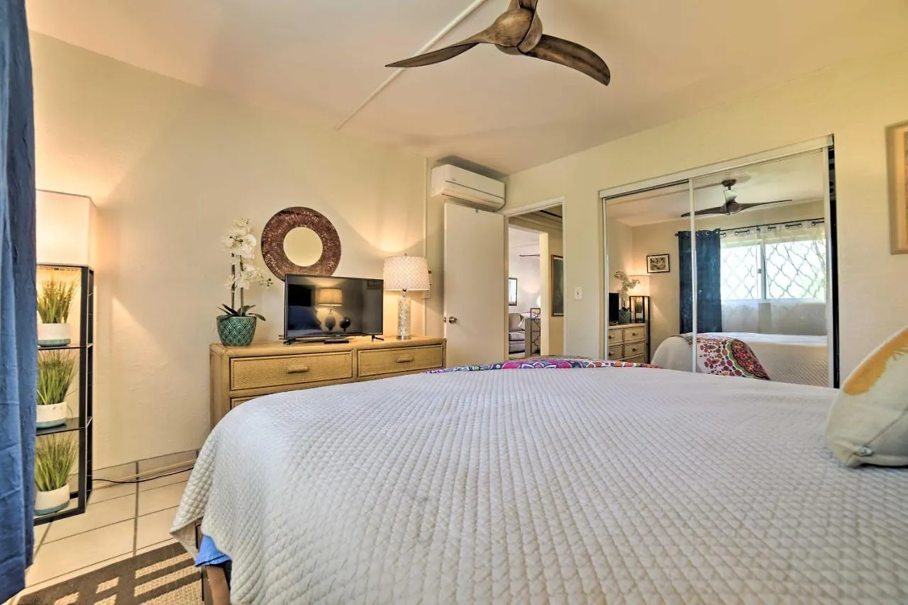 Ocean-View Kihei Condo With Lanai Steps To Beach!